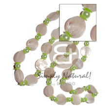 27 pcs. single row 25mm natural white