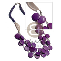 4 5mm violet coco Pokalet with 3 rows