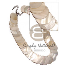 overlapping choker 38pcs. of 22mm round kabibe