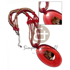 4 rows 2 3mm maroon coco heishe and
