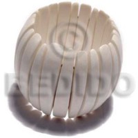elastic bleached buffed and polished natural white