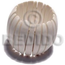 elastic bleached buffed and polished natural white