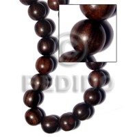 tiger camagong round wood beads 25mm 