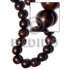 tiger camagong round wood beads 25mm 