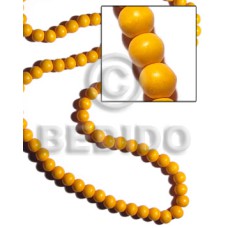 10mm natural white round wood beads