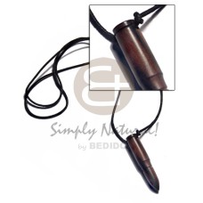 55mmx10mm camagong tiger wood bullet pendant in