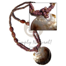 4 5mm nat brown coco Pokalet with oval