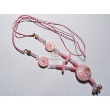 braided nito with marble stone 65mmx20mm tooth