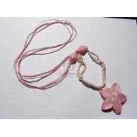 60mmx40mm textured wood pendant in mettalic brown gold