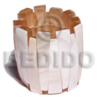 elastic kabibe shell bangle with resin backing