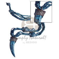 3 rows marbled 2 3mm coco heishe with