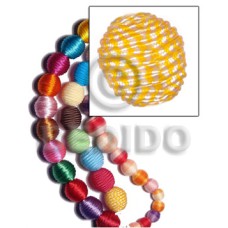 20mm natural white round wood beads