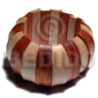 ambabawod and bayong combination wood elastic bangle