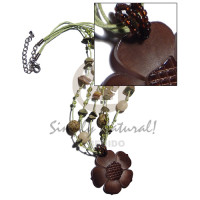 3 rows mint green wax cords with