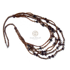 4 5mm coco heishe nat brown in 6