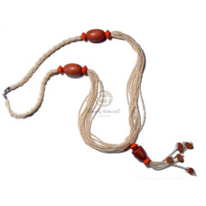 9 layers crème pearl beads with 30mmx20mm