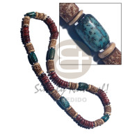 7 8mm subdued maroon coco Pokalet with mahogany