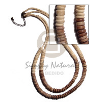 2 graduated rows of 7 8mm coco Pokalet