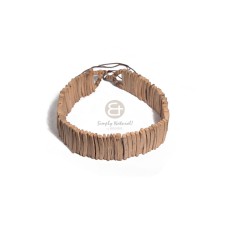 3in coco natural white sticks choker