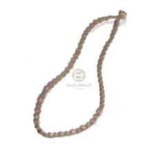 twisted abaca macrame with white rose shells