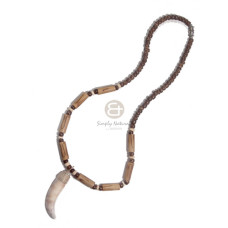 4 5mm coco Pokalet nat brown with bamboo