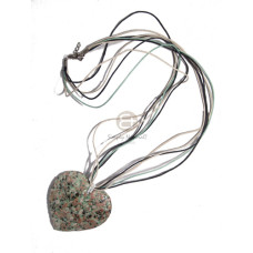 5 rows wax cord with stone chips