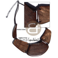 robles wood choker with laminated dark golden