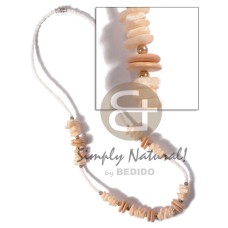 white rose in peach with 7 8mm coco