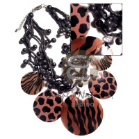 5 layers 2 3mm black coco heishe with