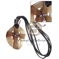 65mmx48mm mother of pearl shell (MOP) cross with skin with wire