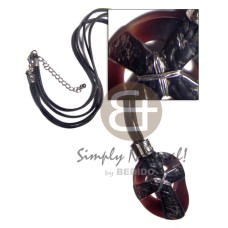 65mmx48mm black tab cross with skin