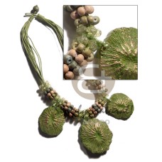 12 rows lime green wax cord with