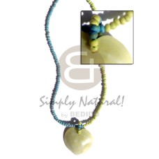 2 3mm pastel green blue coco Pokalet. with heart