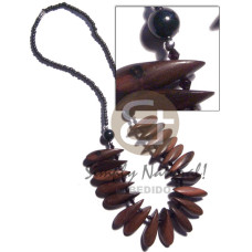 slidecut topdrill camagong tiger hardwood choker on 2 3mm black