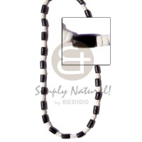 4 5mm white clam with black wood tube