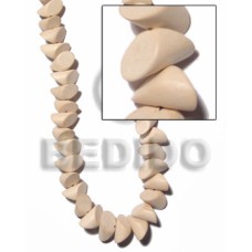 natural white wood double beak slidecut 19mmx10mm