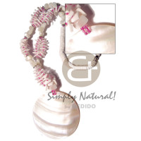 4 5mm white clam heishe with white rose shells  troca nuggets co