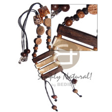 tassled 50mmx12mm camagong tiger mop with resin backing bars, 20mm