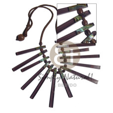 cleopatra choker in leather thong with 13pcs. clear gray resin st
