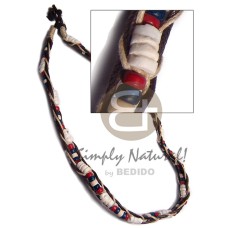 4 5mm white clam and 4 5mm red navy blue natural white coco pklt co