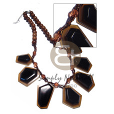 35mmx25mm 45mmx30mm 45mmx35mm 6pcs. dark brown amber resin with 10