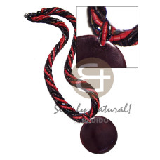 6 rows twisted coco necklace  2 3mm coco heishe  2 black 3