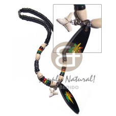 rasta 7 mm black coco pklt with natural wood combination and 60mmx15mm bla