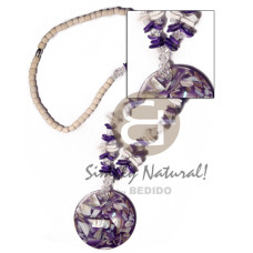 4 5mm coco pklt bleached white with white rose in white and viole
