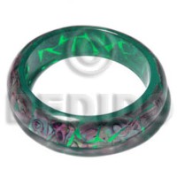 h=37mm thickness=10mm inner diameter=65mm paua shells laminated