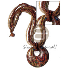 eclectic fusion collection  6 layers in brown tones  6mm roun