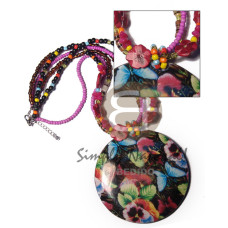 eclectic fusion collection  3 layers hammershell heishe rainbo