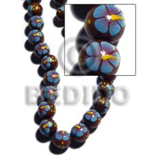 15mm robles round beads with handpainted back