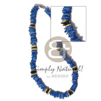 multicolored white rose  puka shells  barrel lock  18in