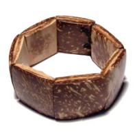 30mmx30mm square polished natural brown coco tiger